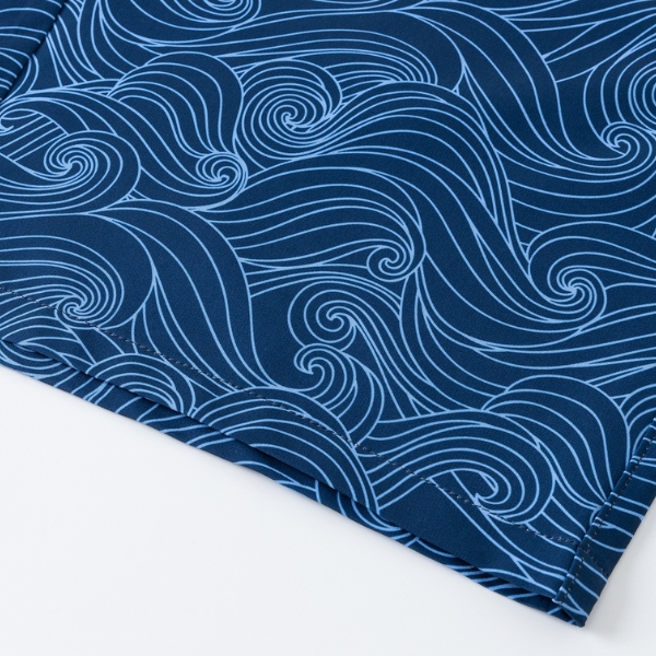 Twilight Current with Dark Navy & Blue Waves Golf Shorts - Hreski 258 - Image 13